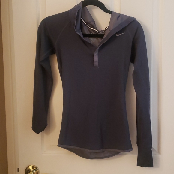 Nike Run Dri Fit 3/4 snap long sleeve shirt - Picture 1 of 3